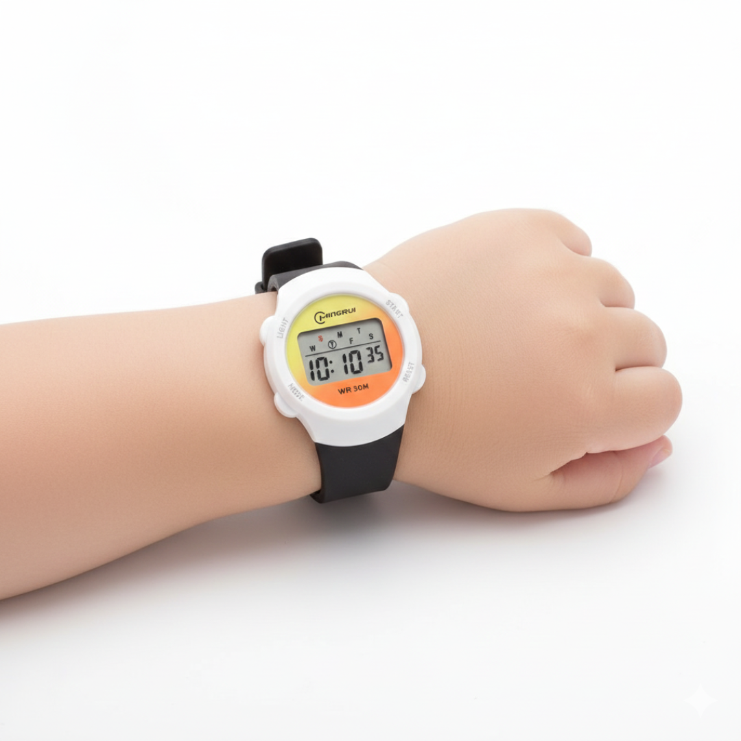Digitale Kinderuhr Sportlich Wasserdicht mit Alarm Stoppuhr und Timer Silikonarmband für Jungen und Mädchen | Sansoti