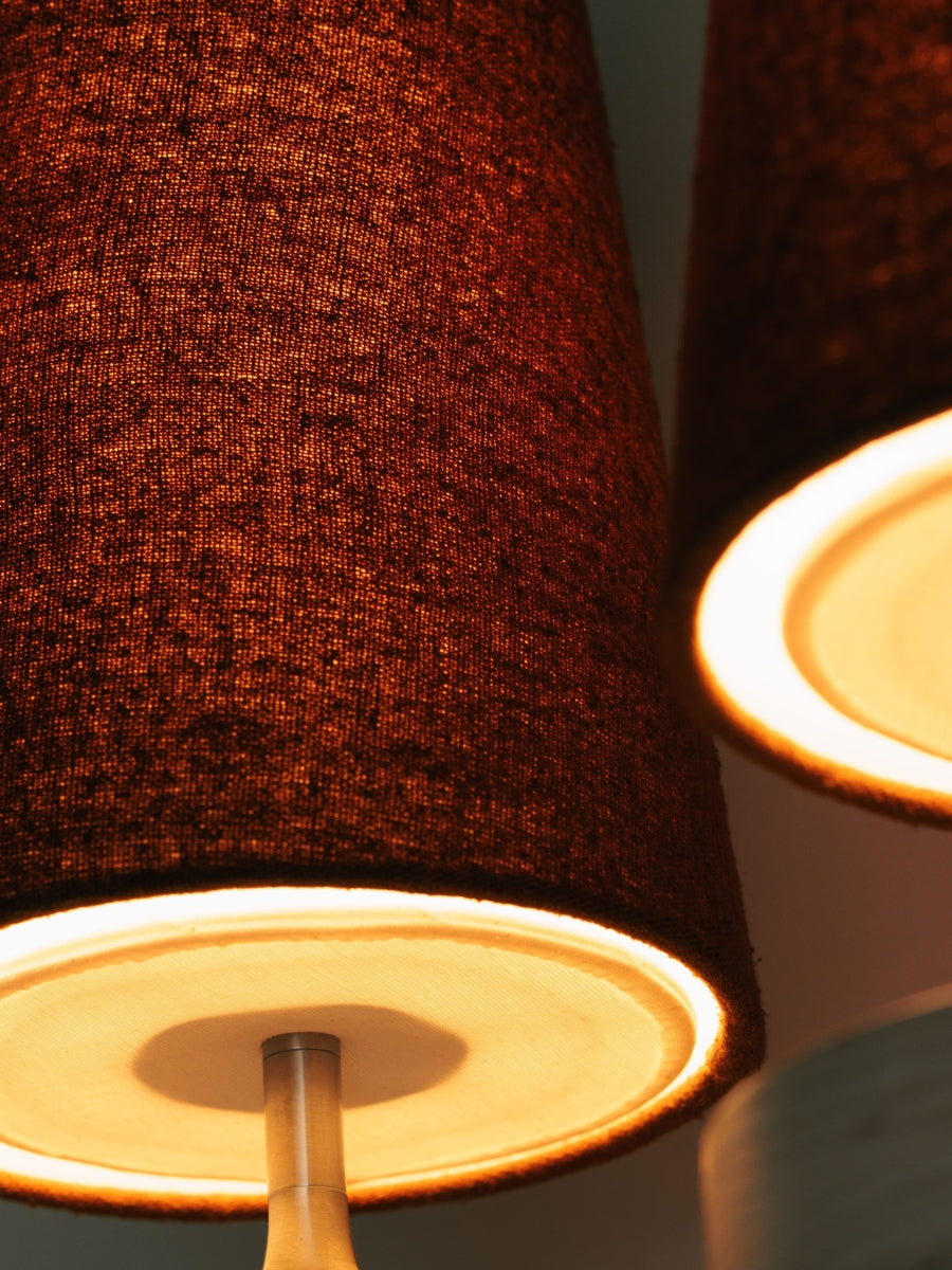 Retro Wandlamp met Stoffen Kap – Vintage Verlichting voor Slaapkamer | Sansoti