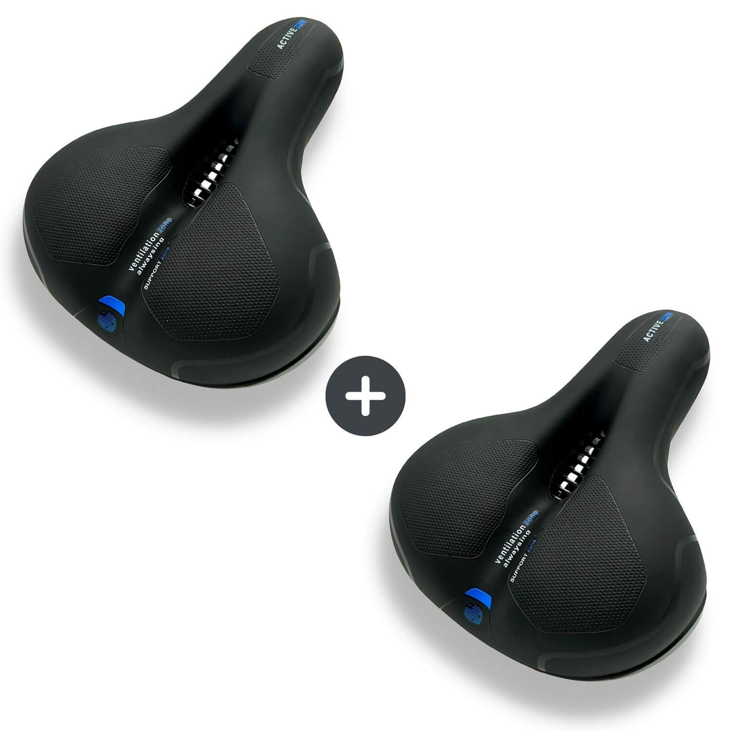 Ergonomisch Fietszadel met Gel-Demping - Comfortzadel voor Langere Fietstochten - Ademend en Drukverlagend - Universele Pasvorm | Sansoti