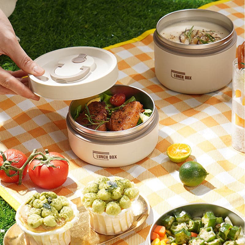 Thermische Lunchbox – Warmhoud Lunchbox van RVS voor Werk, School & Onderweg | Sansoti