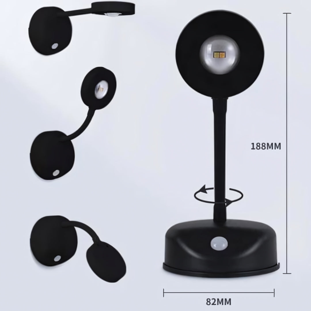 Draadloze LED Spotverlichting met Bewegingssensor 360° Verstelbaar Warm/Neutraal/Koel Wit Oplaadbaar USB-C | Sansoti