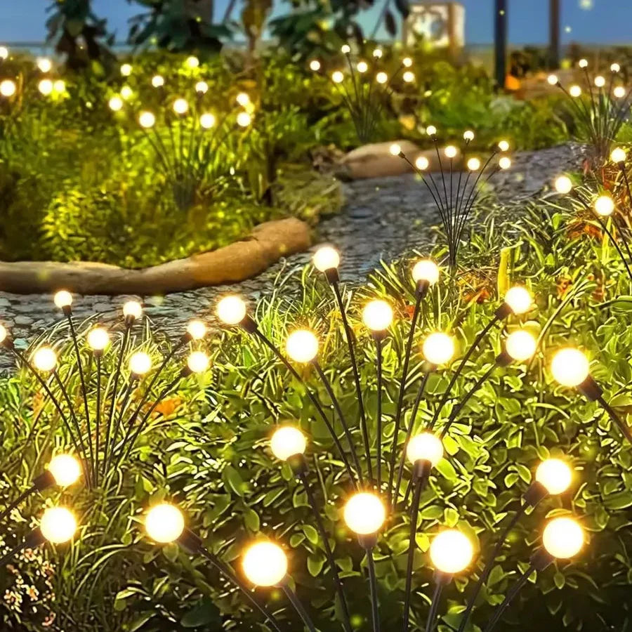Glühwürmchen Gartenlampe Solar 20 LED Warmweiß Außenleuchte | Restfield