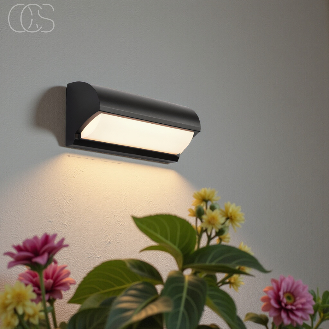 LED Buitenwandlamp Zwart IP65 Waterdicht 20W 960 Lumen Warm Wit 3000K Modern Design Tuinverlichting Gevel | Sansoti