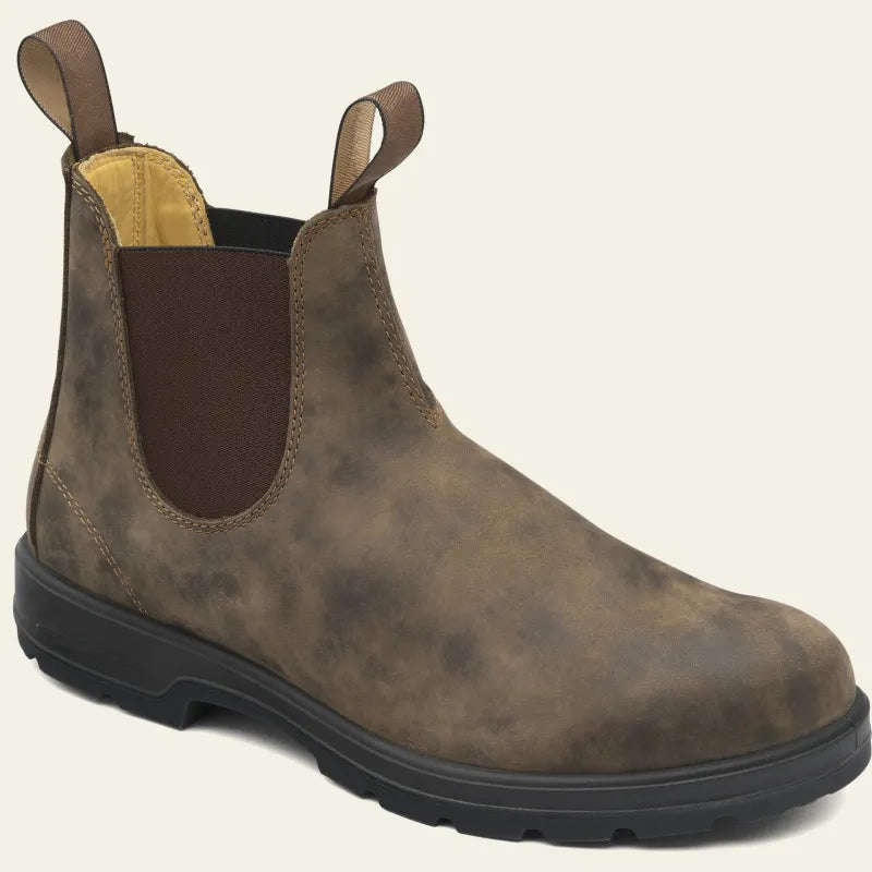 Waterdichte Chelsea Boots met Elastische Zijpanelen en Profielzool | Sansoti