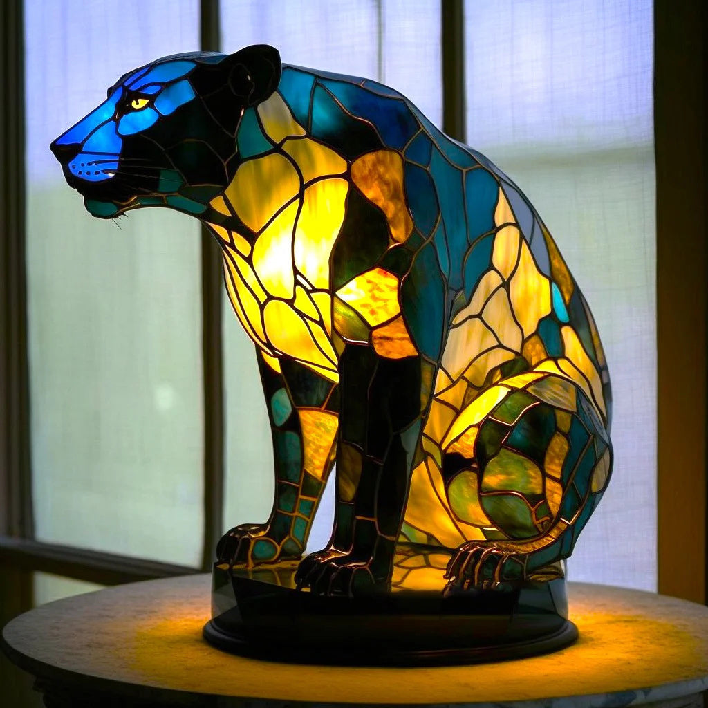 Decoratieve Dierenlamp 15 cm – Kunstlamp met LED-verlichting voor Kinderkamer, Woonkamer en Sfeerverlichting | Sansoti