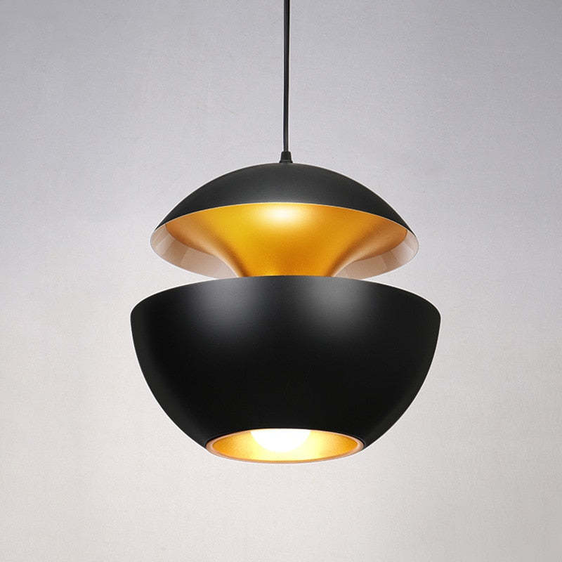 Elegante LED Plafondlamp Zwart-Wit Modern Design Rond Aluminium Eethoek Slaapkamer Woonkamer Warm Dimbaar Licht Scandinavisch Interieur Stijlvol | Sansoti