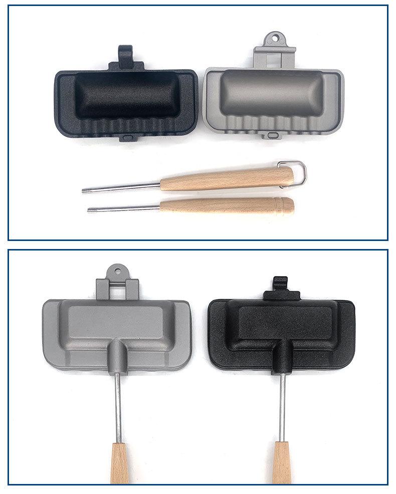 Dubbelzijdige Sandwichbakpan – Aluminium Antiaanbaklaag voor Snel Bakken – 30,5 cm | Sansoti