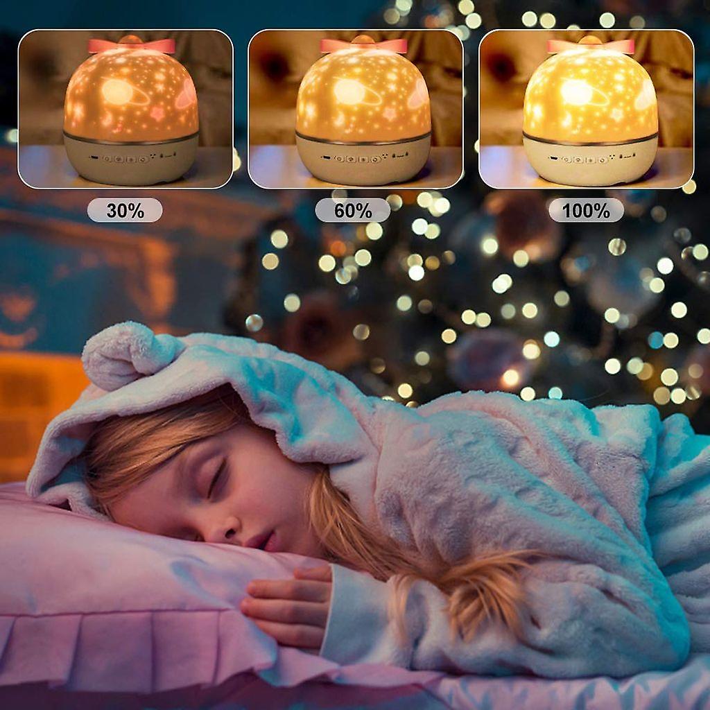 Sterrenprojektor met Muziek & Afstandsbediening Nachtlampje Kinderkamer USB Oplaadbaar Sfeerverlichting | Sansoti