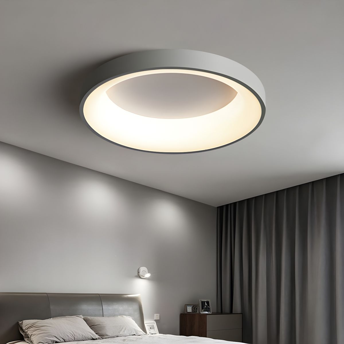 LED Deckenleuchte Rund Acryl Eisen Niedrige Räume Flur Schlafzimmer Wohnzimmer Moderne Aufbauleuchte Minimalistische Deckenbeleuchtung | Restfield