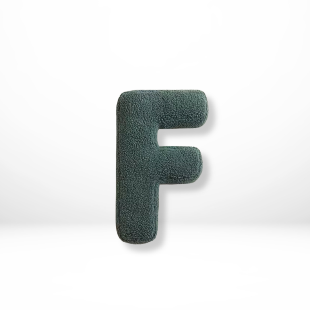 Alfabet Sierkussen Letter Fluweel A Tot Z 38x30cm | Sansoti