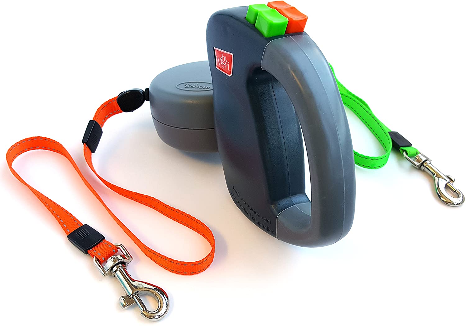 Hondenriem voor Twee Honden met 360° Antiklit Systeem 3 Meter Reflecterend | Sansoti