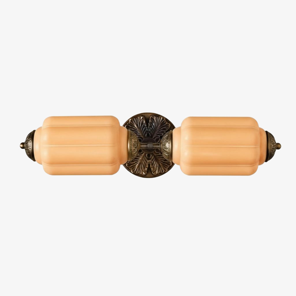 Eloise Vintage Scalloped Milk Glass Wall Sconce - Modern Accent Lighting for Bathroom and Bedroom