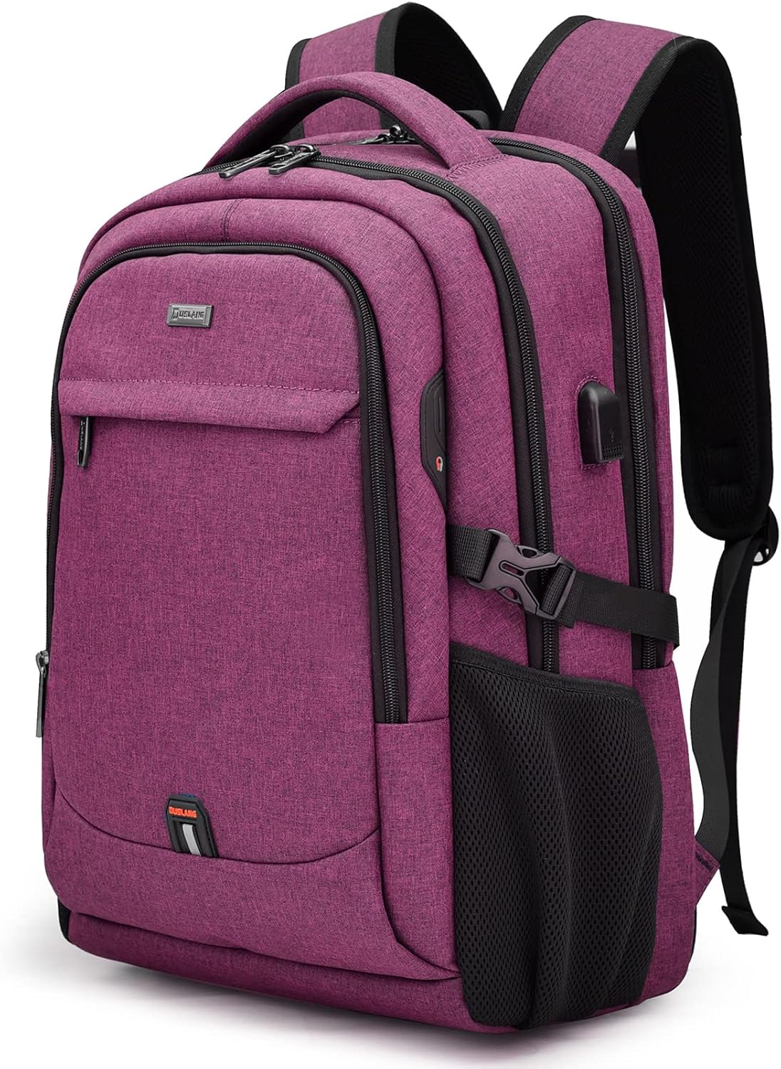 Waterdichte Laptoprugzak met USB-Oplaadpoort en Georganiseerde Vakken voor Dagelijks Werk en Reizen 33-43cm | Sansoti