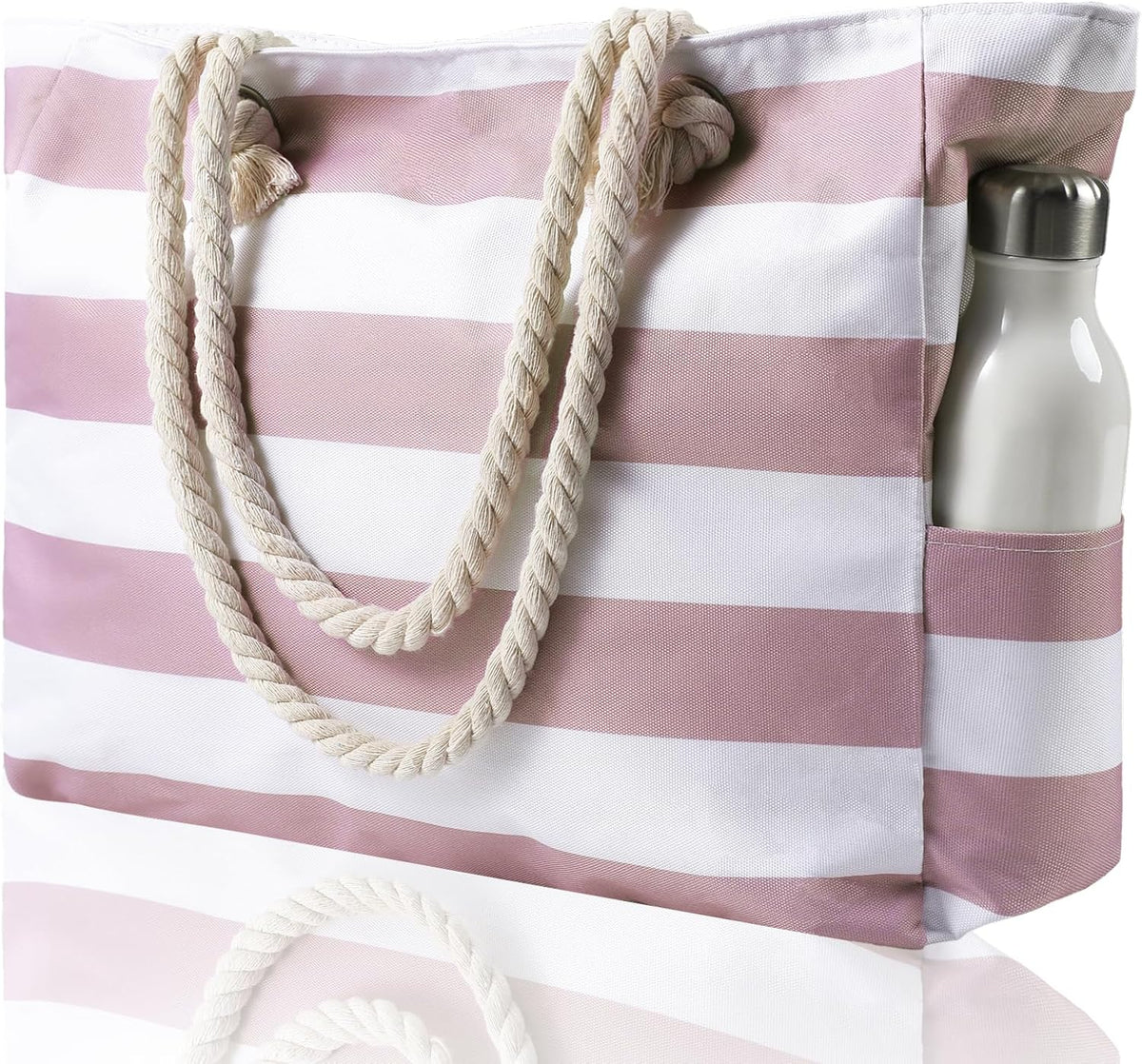 Strandtas Waterdicht met Rits - Zandwerend 42x36x13cm - Grote Shopper voor Zwembad Gym Reizen Wellness | Sansoti