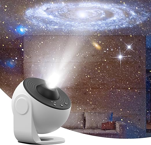 Star Projector 360° Rotatable with 13 Projection Discs Night Light Space Starry Sky Galaxy Ambient Lighting | Sansoti