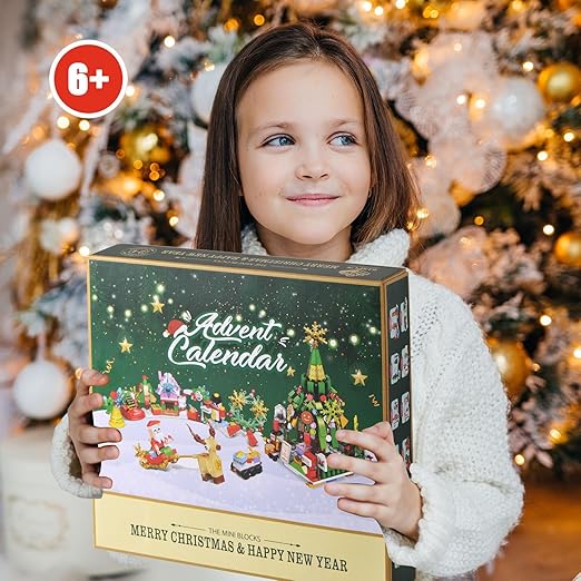 Adventskalender Bouwblokken 24 Dagen Kerstdorp Winterthema Creatief Constructiespeelgoed Kerst December Kinderen | Sansoti