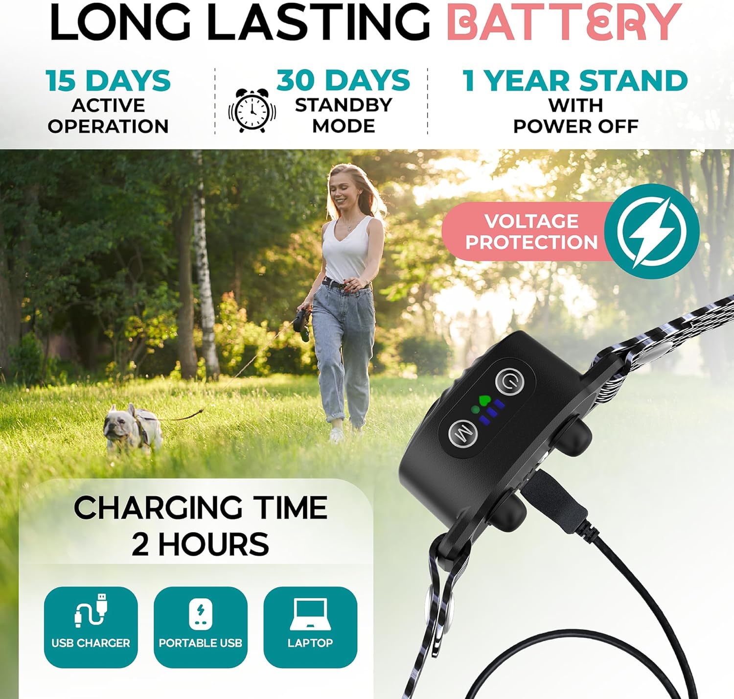Anti-blaf Halsband voor Kleine Honden met Trillingen en Geluid | Verstelbaar 15-50 cm | Waterdicht IP87 | Hondentraining Oplossing | Sansoti