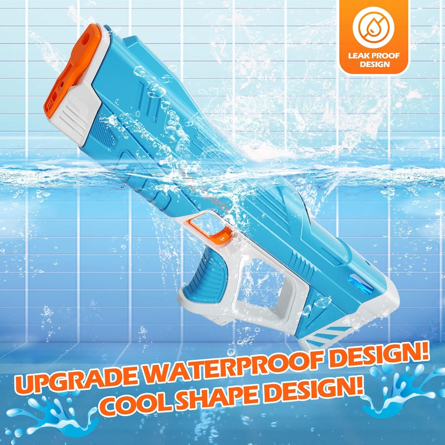 Waterpistool met Groot Bereik 12 Meter – Elektrisch Waterspeelgoed voor Kinderen en Volwassenen met 250+ Schoten Capaciteit | Sansoti