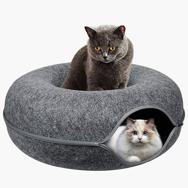 Katten Holte met Geïntegreerde Krabplank Hangmat Rustplek Spelenderwijs Donkergrijs Lichtgrijs Roze Huisdier | Sansoti