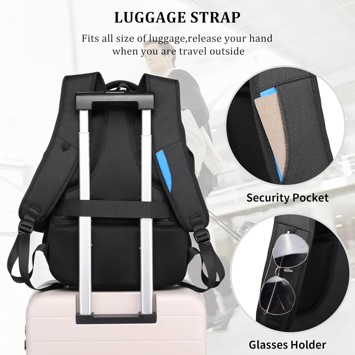Waterdichte Laptoprugzak met USB-Oplaadpoort en Georganiseerde Vakken voor Dagelijks Werk en Reizen 33-43cm | Sansoti