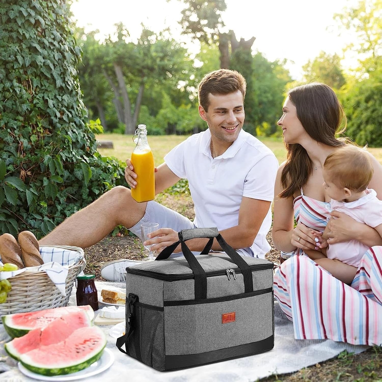 Geïsoleerde Koeltas 33L Waterdicht Oxford Picknick Strand Camping Wandelen Outdoor Duurzaam Draagbaar | Sansoti