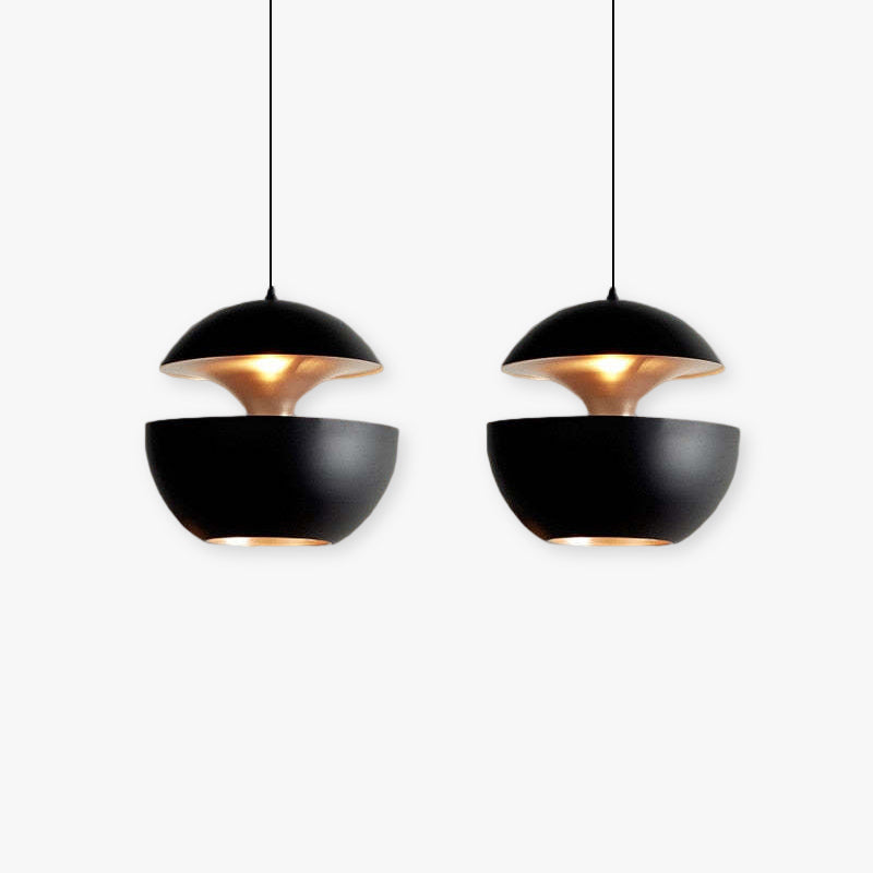 Elegante LED Plafondlamp Zwart-Wit Modern Design Rond Aluminium Eethoek Slaapkamer Woonkamer Warm Dimbaar Licht Scandinavisch Interieur Stijlvol | Sansoti