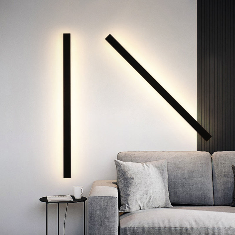 Außenlampe Wandleuchte LED Schwarz Aluminium IP65 30-200cm Modern | Restfield