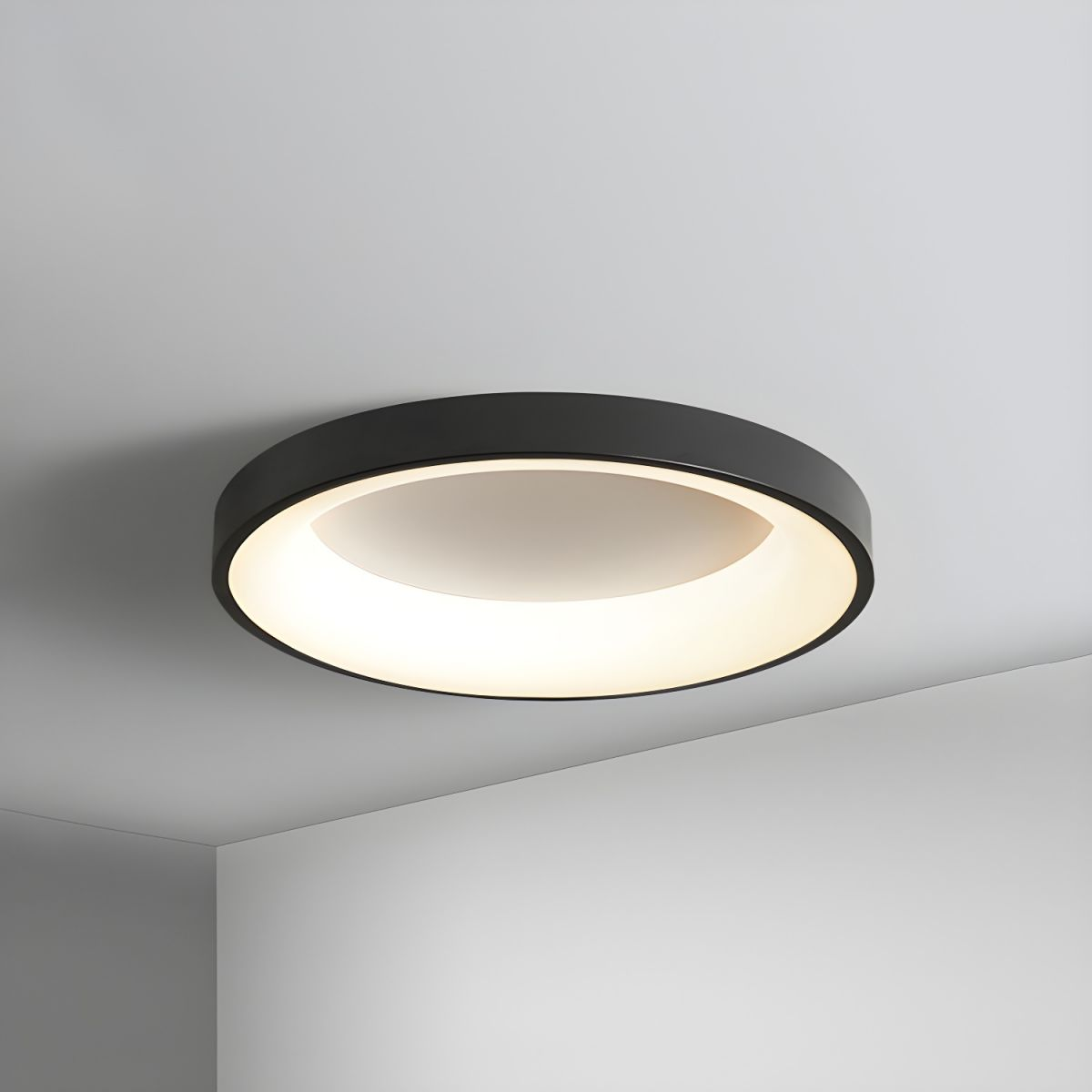LED Deckenleuchte Rund Acryl Eisen Niedrige Räume Flur Schlafzimmer Wohnzimmer Moderne Aufbauleuchte Minimalistische Deckenbeleuchtung | Restfield