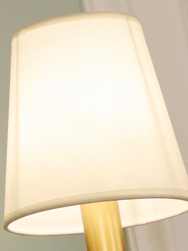 Keramische wandlamp met stoffen kap - 1 of 2 lichtpunten - E27 - diverse kleuren & stijlen | Sansoti