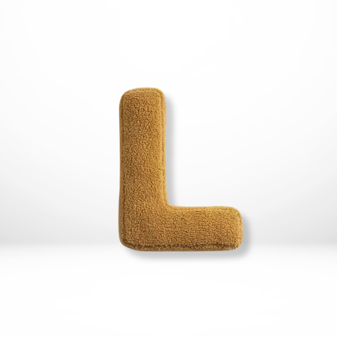 Alfabet Sierkussen Letter Fluweel A Tot Z 38x30cm | Sansoti