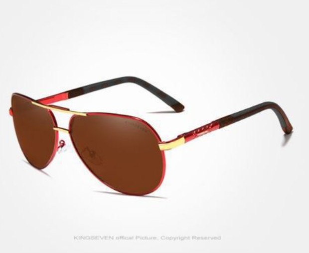 Gepolariseerde Aluminium Zonnebril met UV400 Bescherming | Vintage Design | Unisex | Sansoti