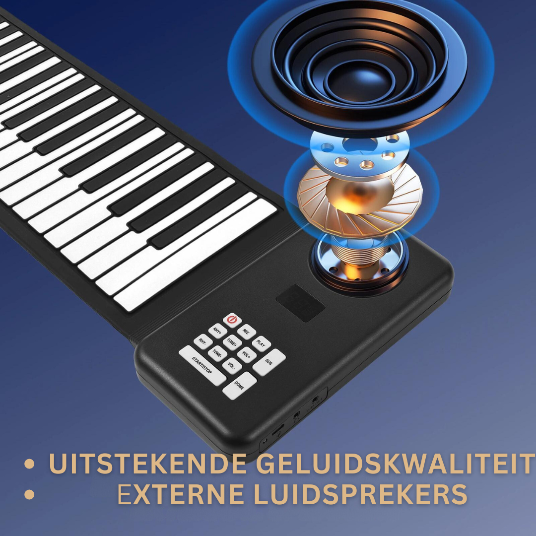 Oprolbare Piano met 88 Toetsen — Draagbaar en Flexibel Keyboard voor Onderweg | Sansoti