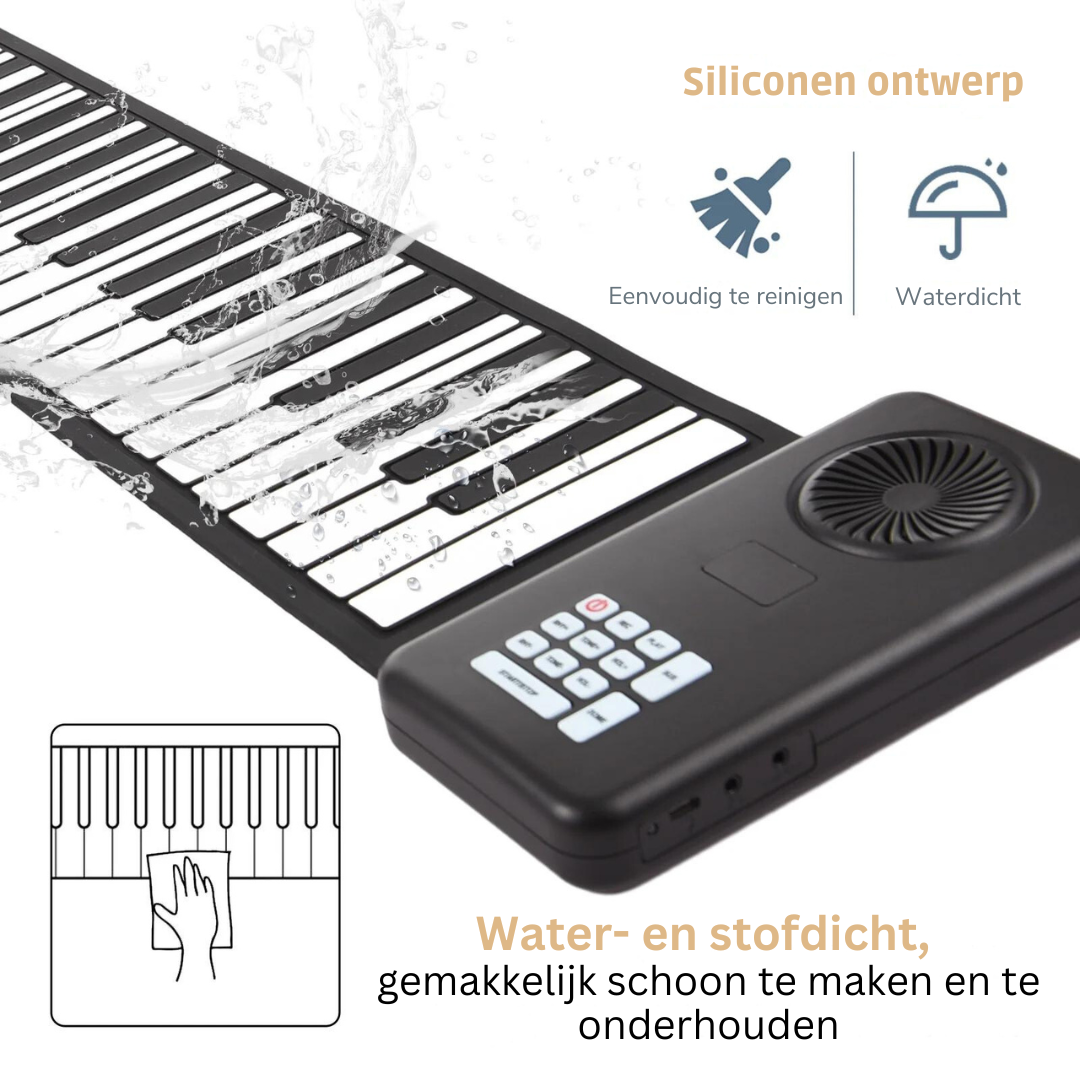 Oprolbare Piano met 88 Toetsen — Draagbaar en Flexibel Keyboard voor Onderweg | Sansoti
