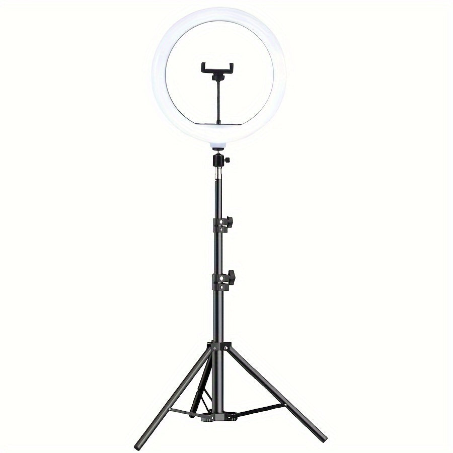 Professionele LED-Ringlamp met Verstelbaar Statief en Telefoonhouder voor Foto & Video | Sansoti