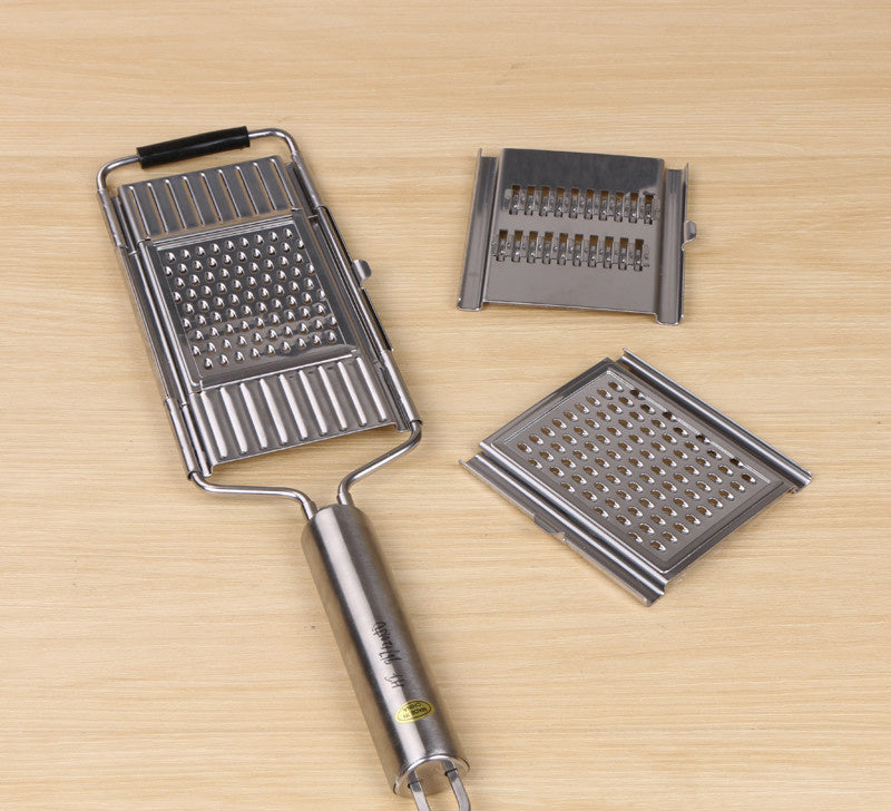 Stainless Steel Grater – Multifunctional Kitchen Grater with Ergonomic Handle for Vegetables & Cheese | Sansoti