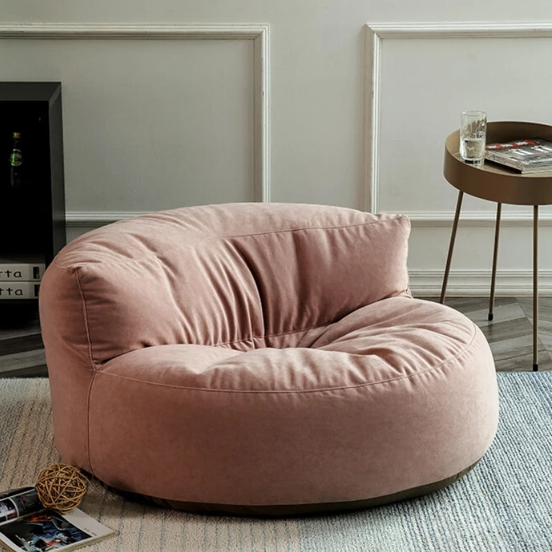 Ronde Fluwelen Zitzak Velvet Loveseat Groot Premium EPS Woonkamer Slaapkamer | Sansoti