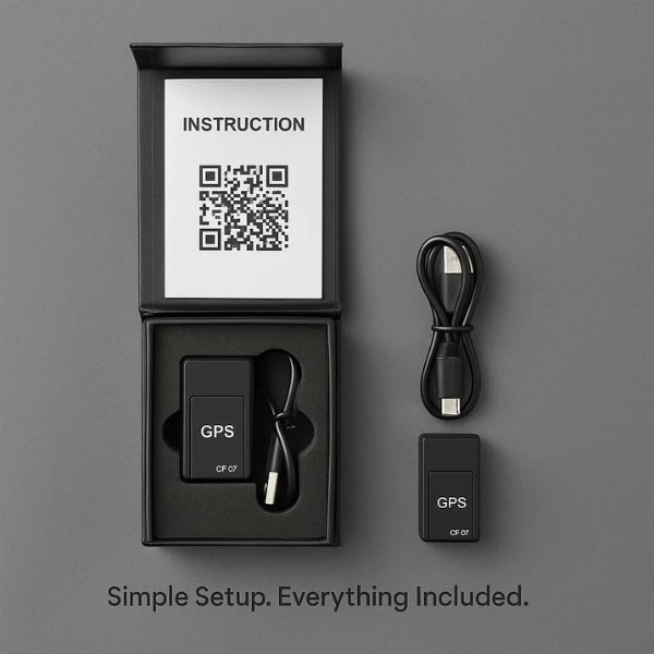 Compacte GPS-tracker Magnetisch Mondiaal Voertuigvolgsysteem Realtime Lokalisatie zonder Abonnement | Sansoti