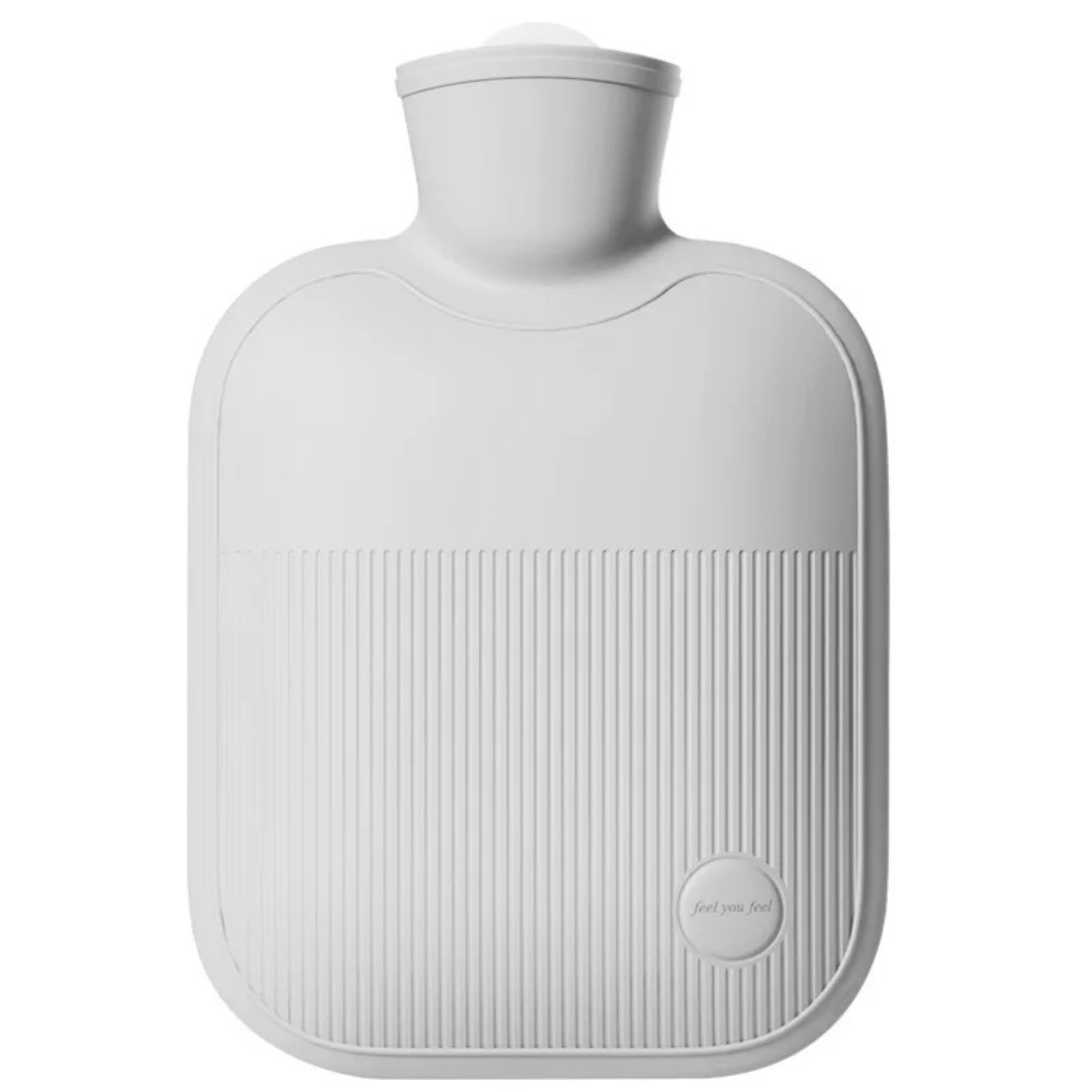 Hot Water Bottle 2000ml Leak-Proof with Soft Fleece Cover for Cold Feet Hands and Back Winter Warmth Comfort | Sansoti