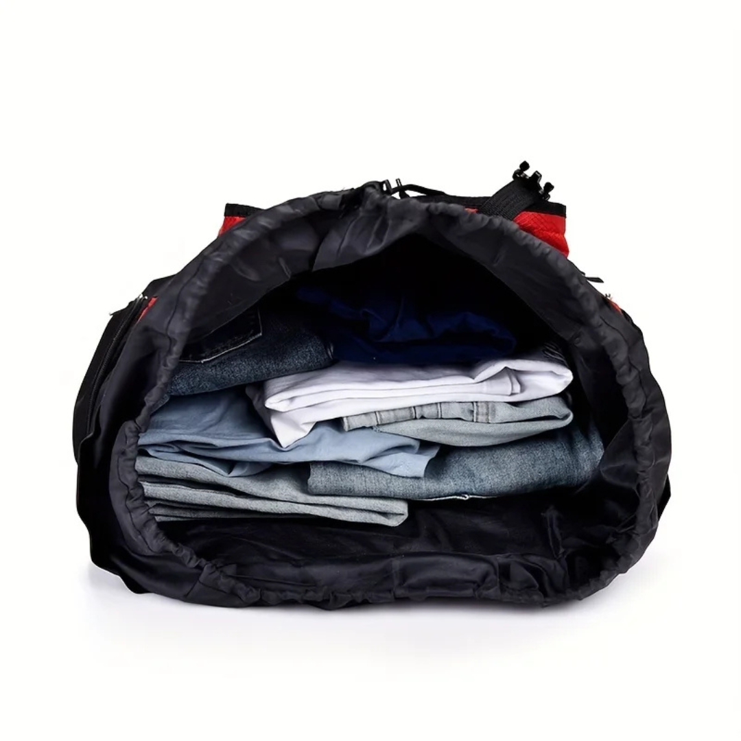Wanderrucksack 80 Liter aus wasserdichtem Nylon mit Hüftgurt und belüftetem Rückenpanel für Outdoor und Camping | Sansoti
