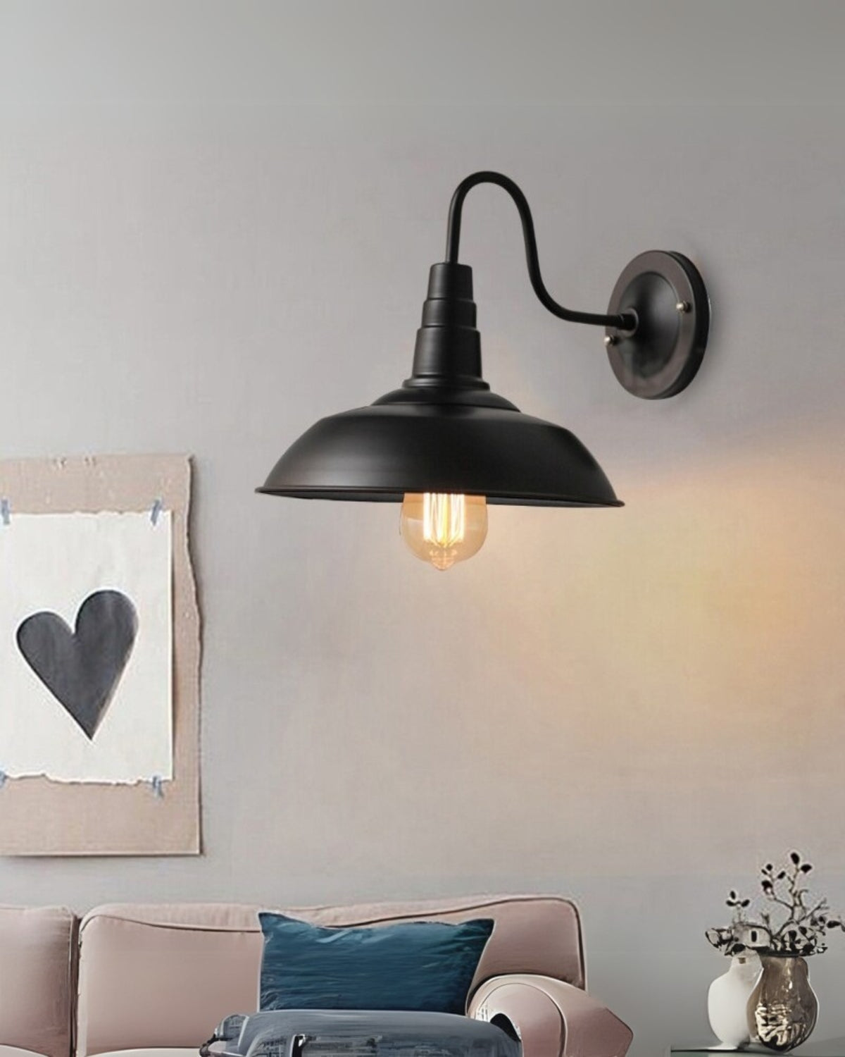 Vierkante Buitenlamp met Minimalistisch Frame Zwart Bruin Zilver 24x23cm 29x23cm Tuinverlichting Wandlamp Buiten Moderne Buitenlamp Terrasverlichting | Sansoti