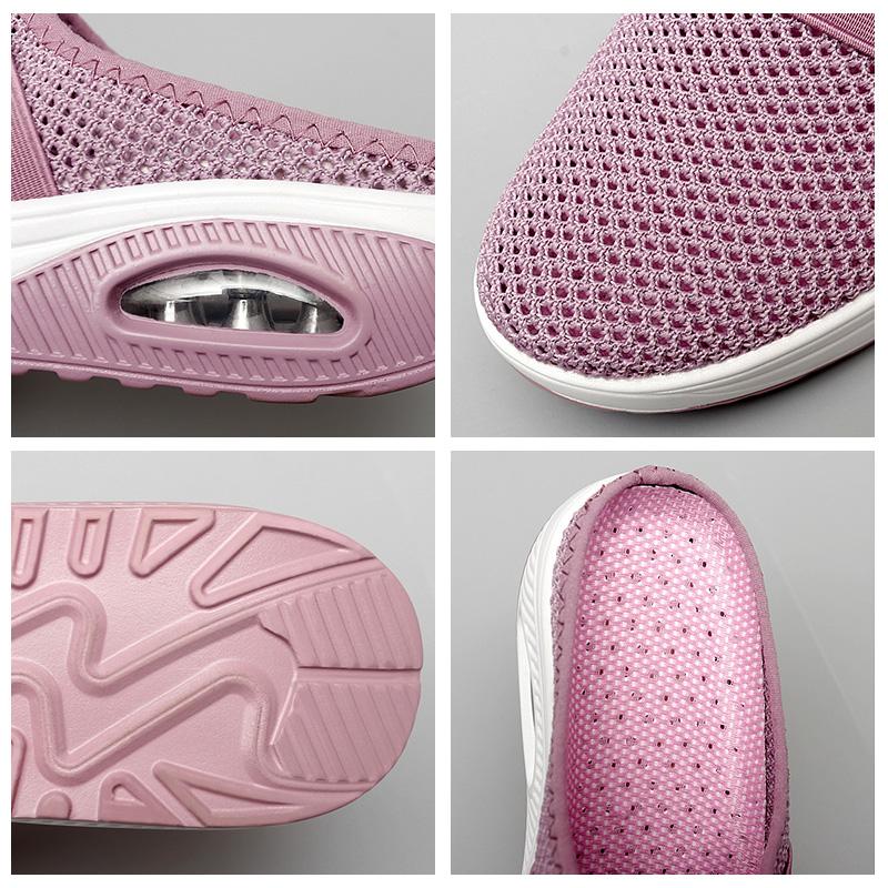 Orthopedische Pantoffels met Luchtkussen Ergonomische Instapschoenen Diabetesvoeten Ademend Mesh Extra Zacht Voetondersteuning Antislip Zool Dames Heren Indoor Outdoor Comfortschoenen | Sansoti