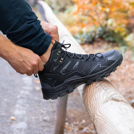 Wandellaarzen Uniseks Hoog Waterafstotend Demping Grip Leer Mesh Outdoor Hiking Enkelhoog Trekking Wandelschoenen | Sansoti