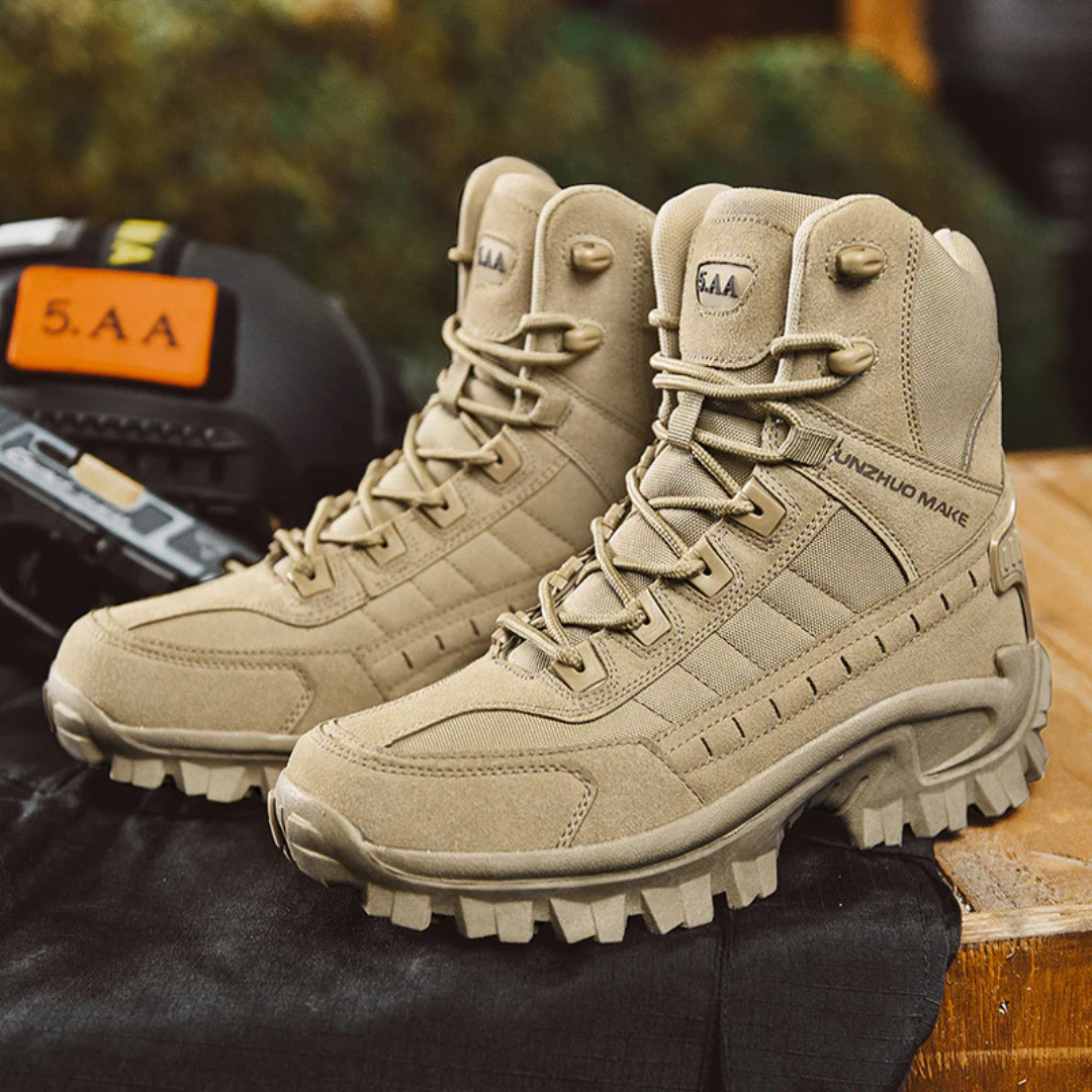 Heren Tactische Winterlaarzen met Antislip Profiel Warme Voering Outdoor Wandelen Werk Stevige Pasvorm | Sansoti