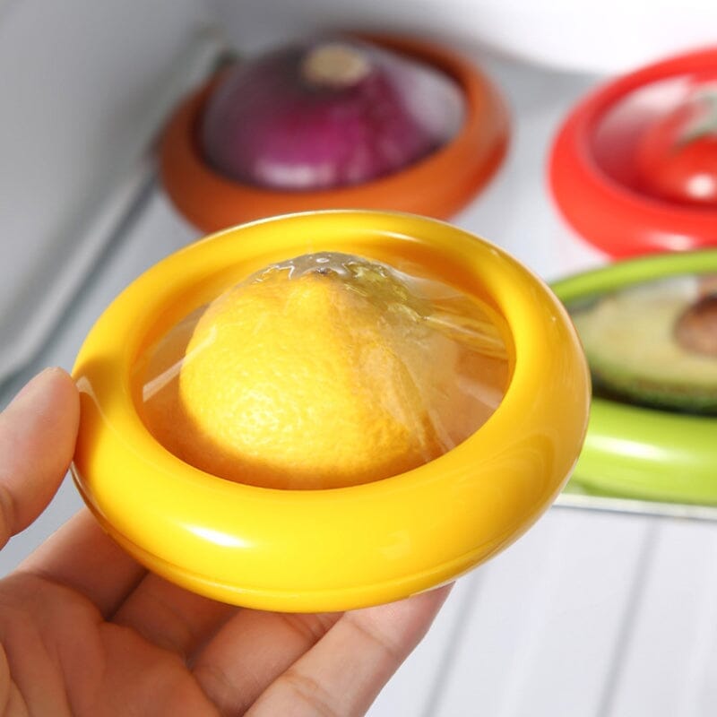 Herbruikbare Voedselbewaardozen met Folie Afsluiting Set 4 Stuks voor Verse Groente Fruit en Restjes Keuken | Sansoti
