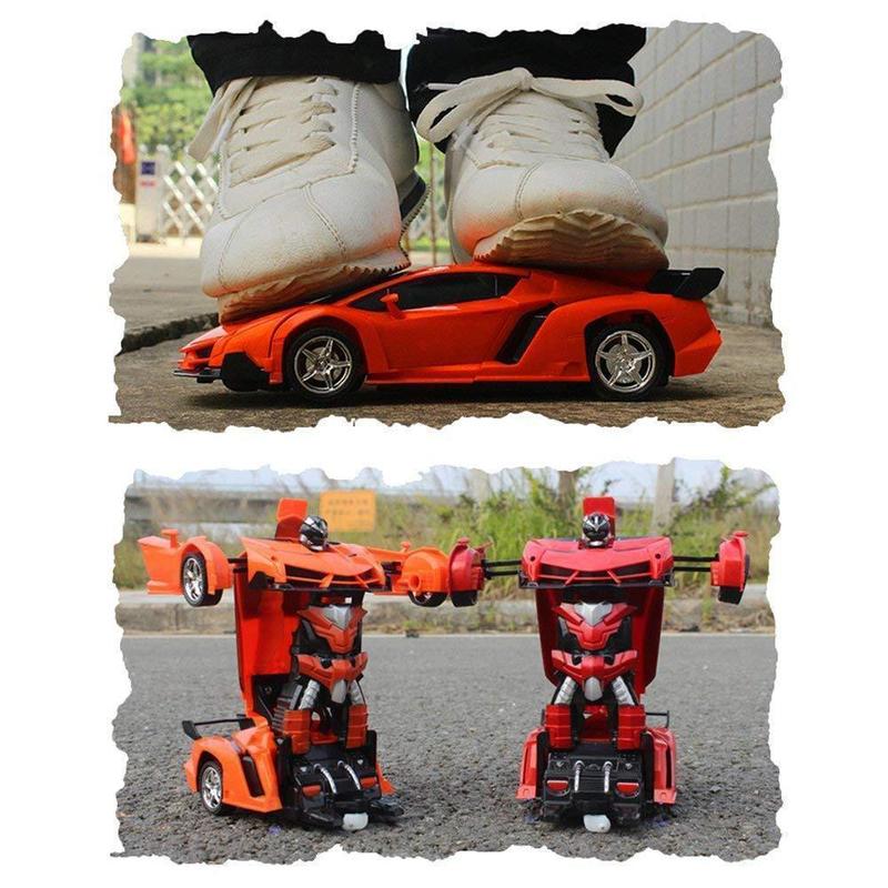 RC Transformierendes Auto – Spielzeugauto und Roboter in Einem mit Fernbedienung | Sansoti