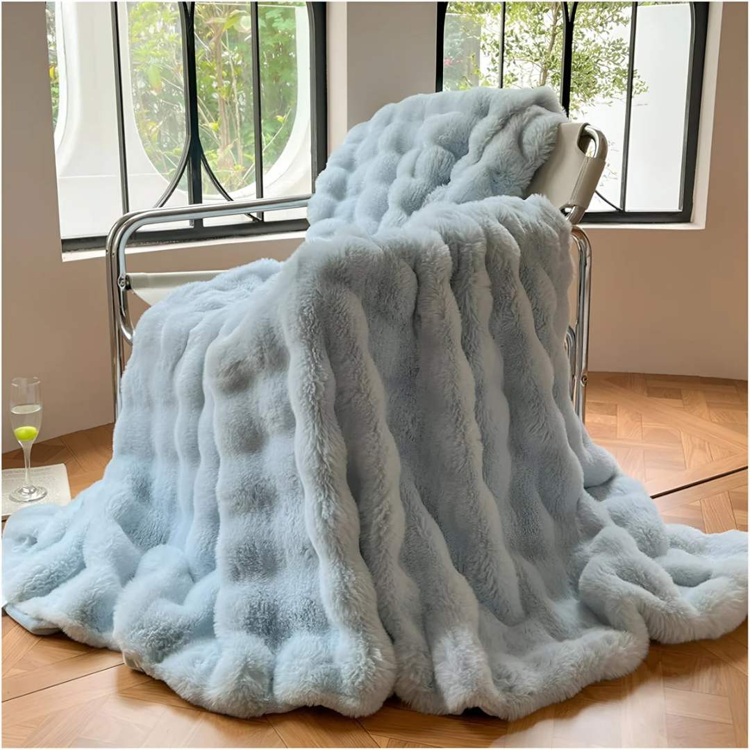 Plaid en polyester, couverture d’hiver - couverture multicouche douce en polaire pour canapé et lit - lavable en machine, confortable et chaude | Sansoti