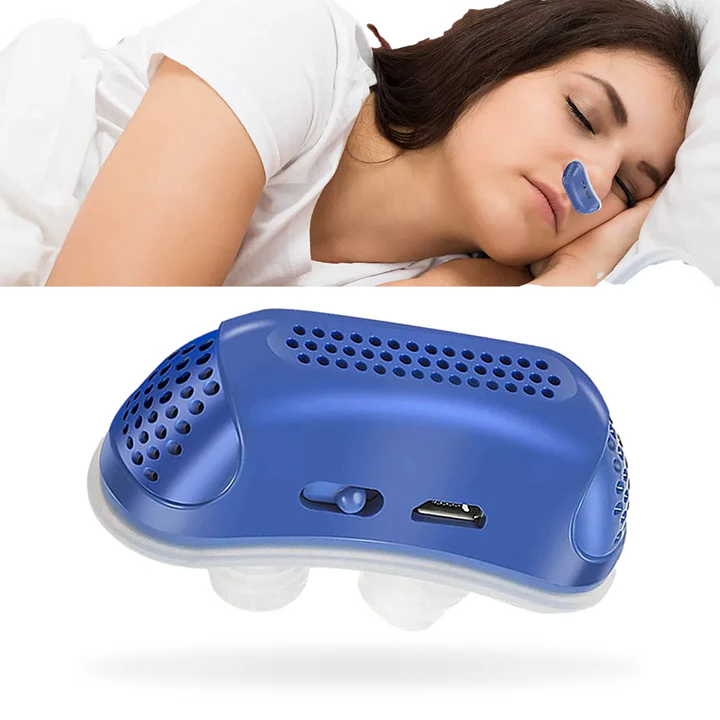 Compact Neusapparaat Luchtstroom Comfortabel Rustgevend Slapen Reizen Fluistertil USB Oplaadbaar Draagbaar | Sansoti