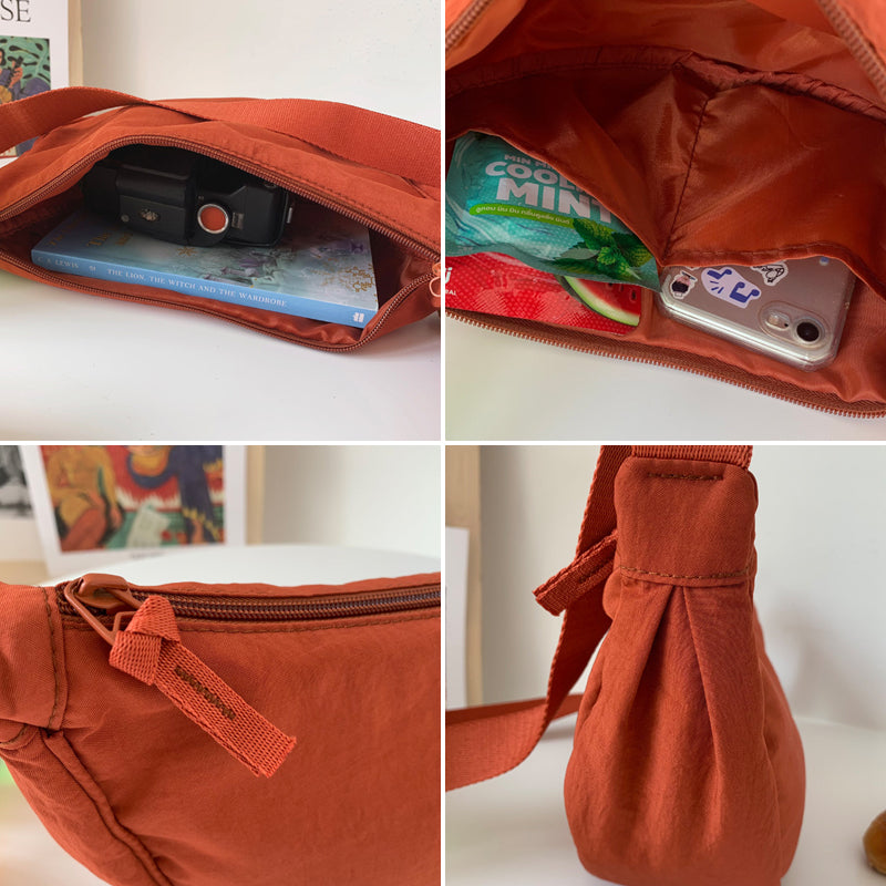 Halve Maan Schoudertas Kunstleer Elegante Damestas Crossbody Handtas Mode Accessoire Casual Dagelijks Gebruik | Sansoti