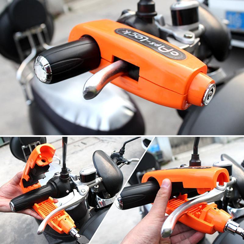 Motorrad-Lenkradschloss Universal – Diebstahlschutz für Roller Moped Quad Lenker Bremshebelverriegelung | Sansoti