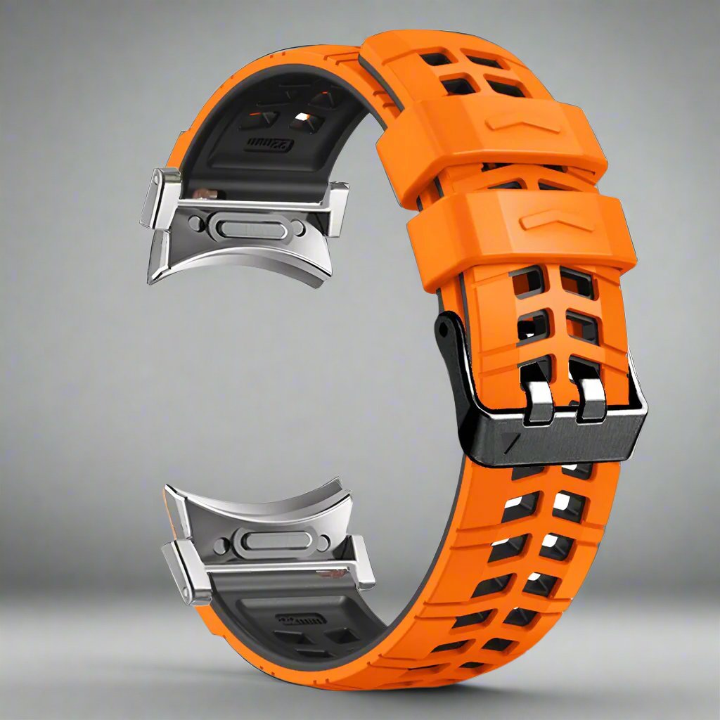 Bracelet de sport en silicone pour montre connectée de 47 mm, noir, orange, gris, rouge, bleu, blanc, vert, réglable et confortable | Sansoti